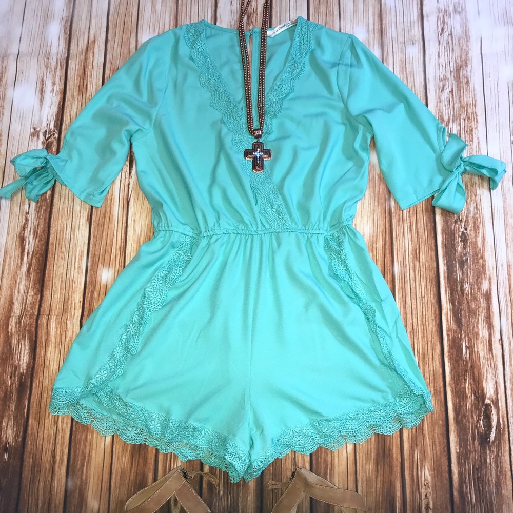Beautiful Mint Romper!